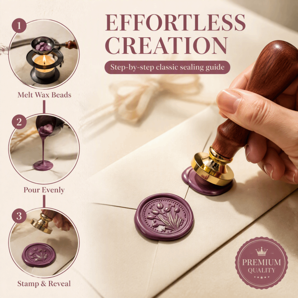 Wax Seal Stamp Set - 20 Stück/Set Wachssiegel-Stempel-Set aus Zinklegierung, 20