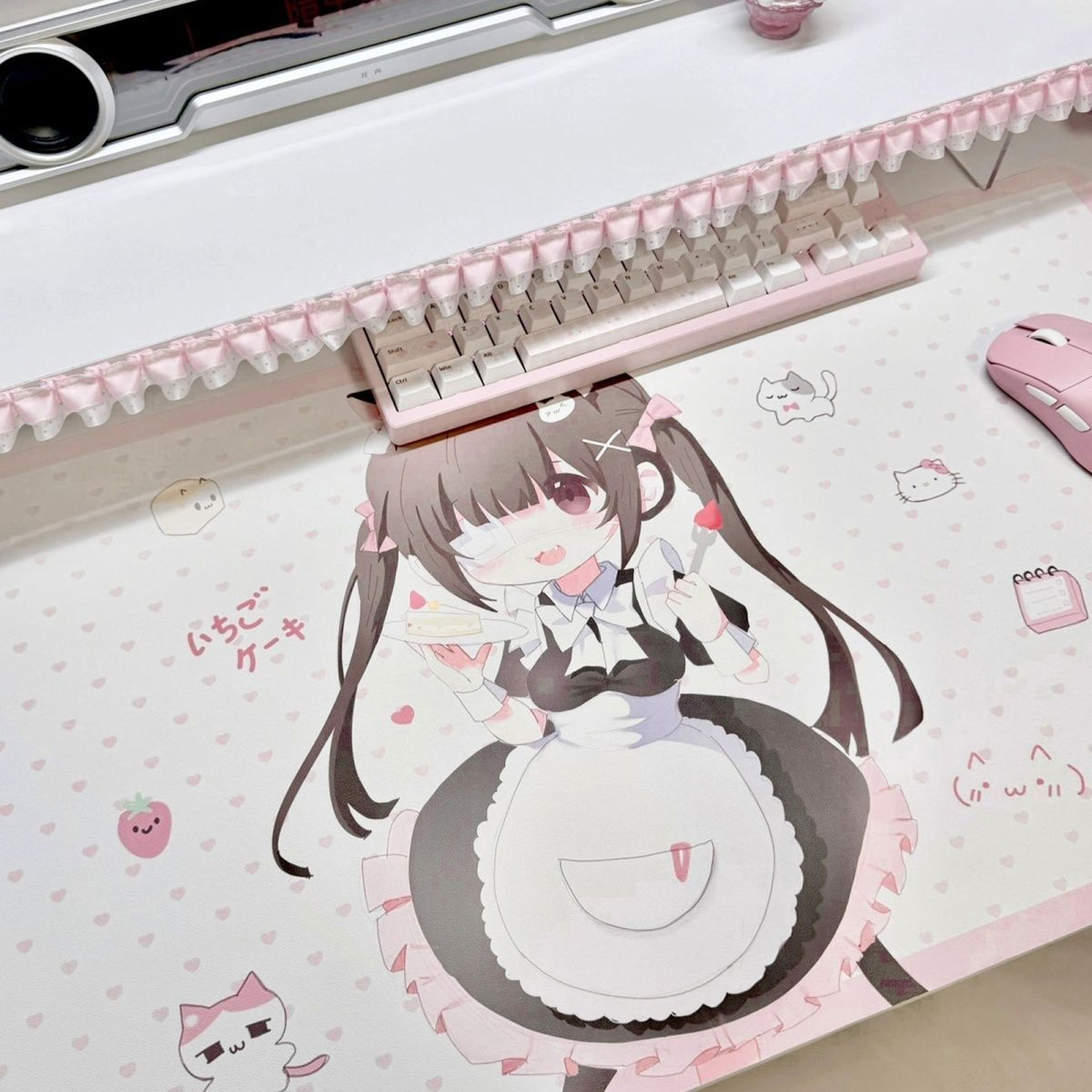 Niedliche Anime-Maid-Mädchen-S – Leather Desk Pad Bewertung und Preis