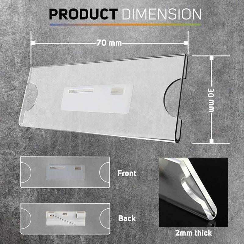 Transparenter Sicherheitsnadel – Index Card Holder Bewertung und Preis