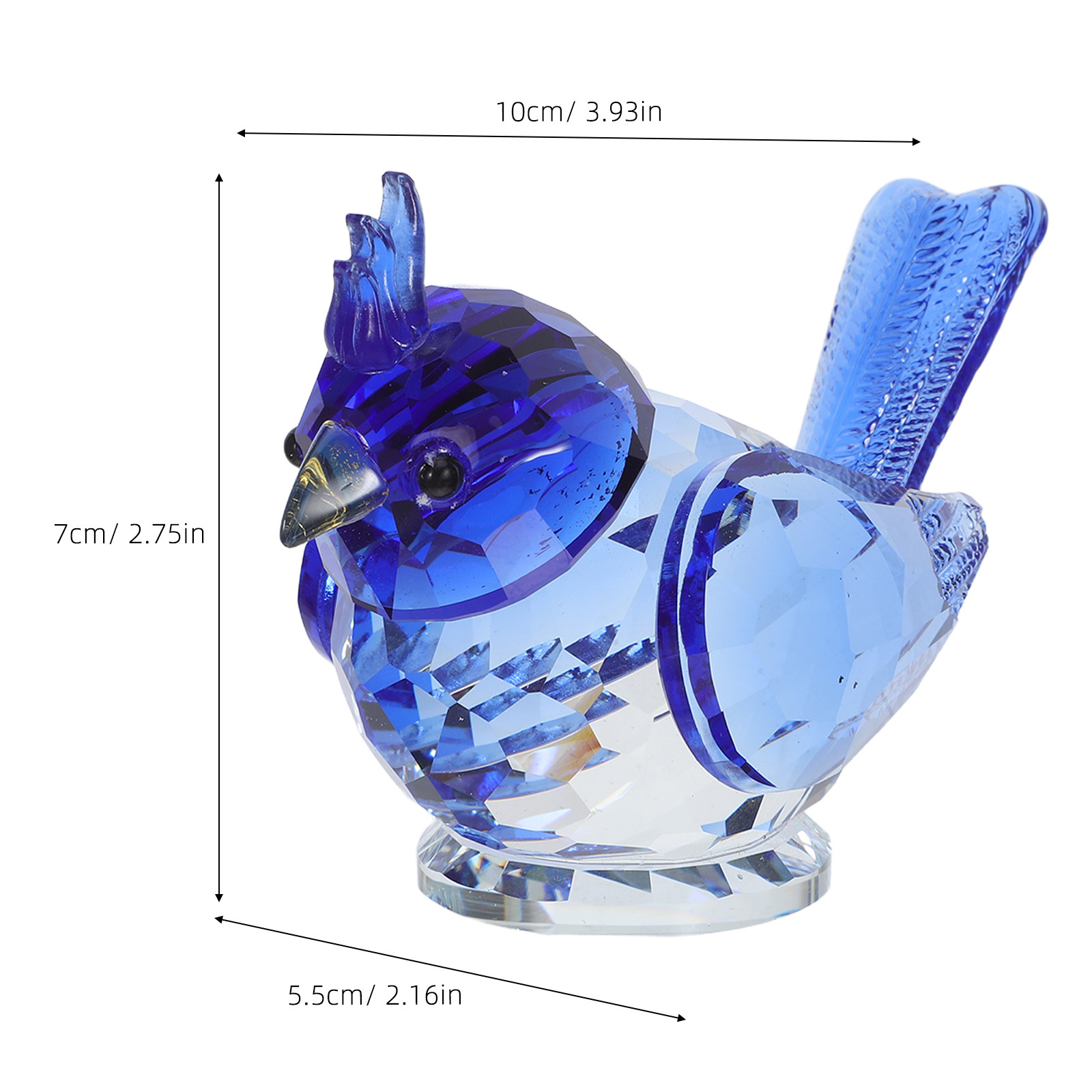 Kleine Kristall-Vogelskulptur, – Paper Weight Crystal Bewertung und Preis