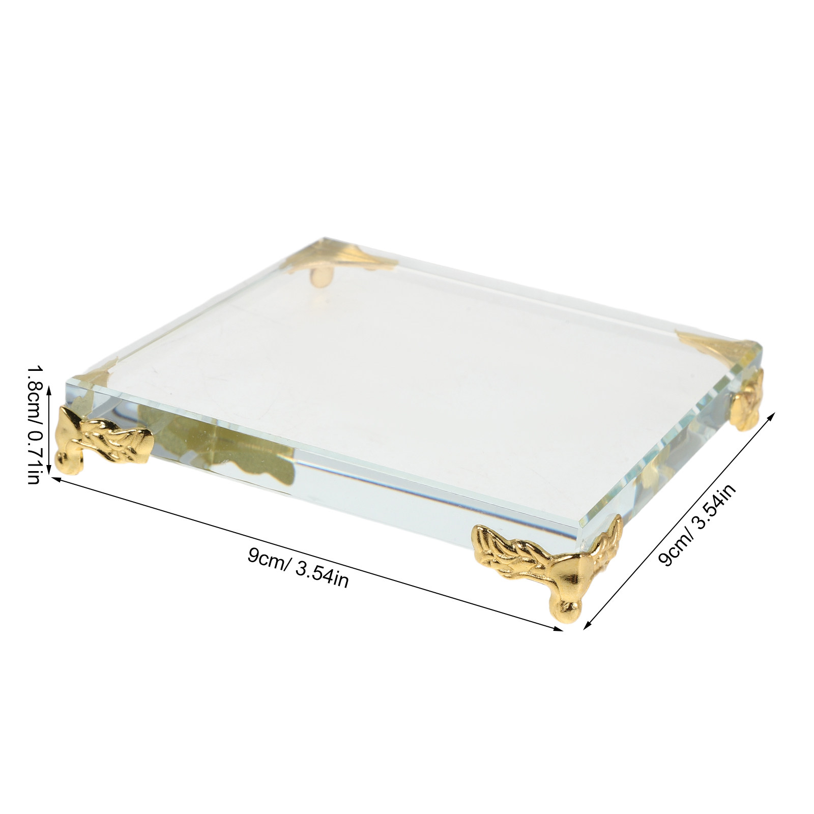 Quadratischer Kristall-Papierg – Paper Weight Crystal Bewertung und Preis
